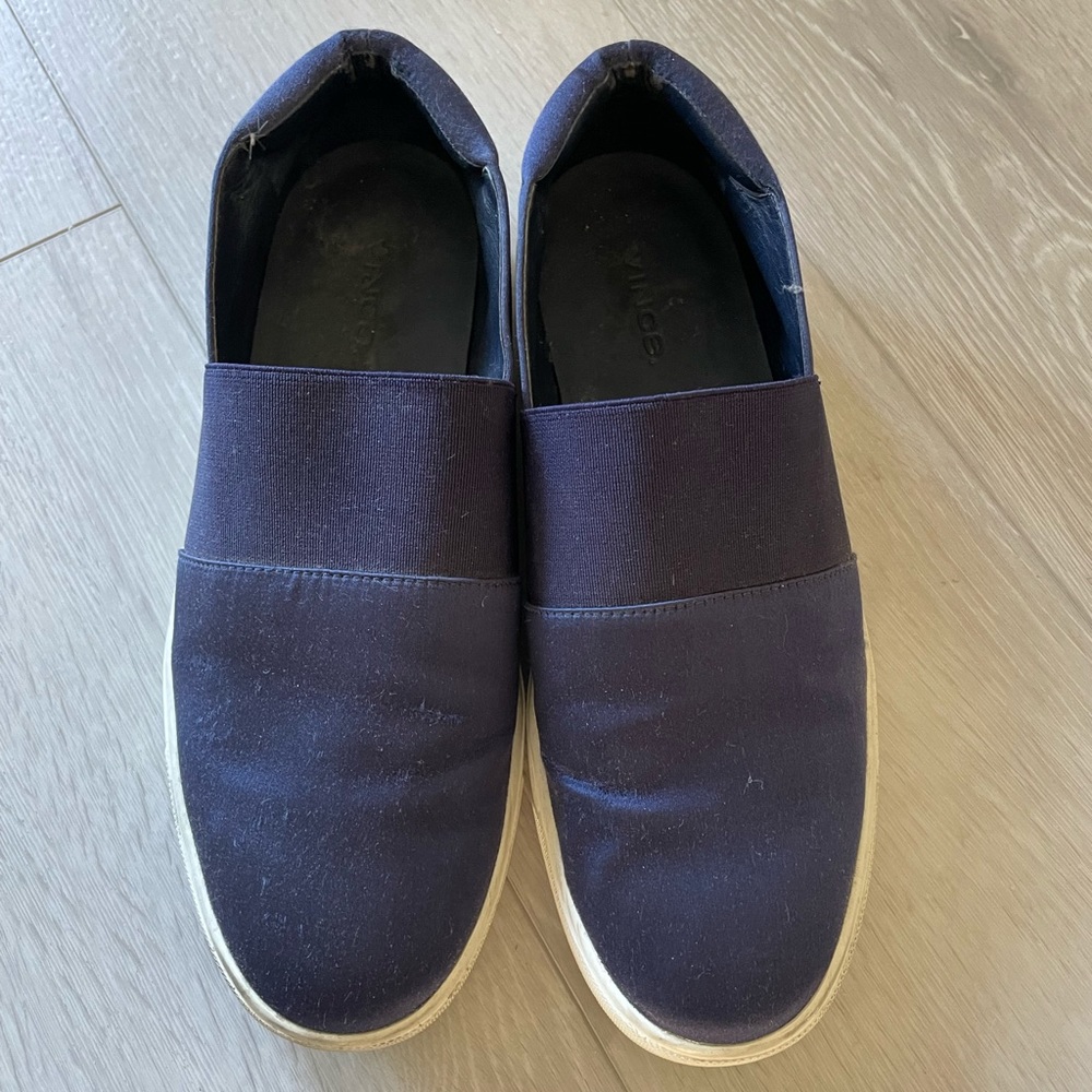 Vince Corbin Blue Slip On Sneakers Sz 7.5